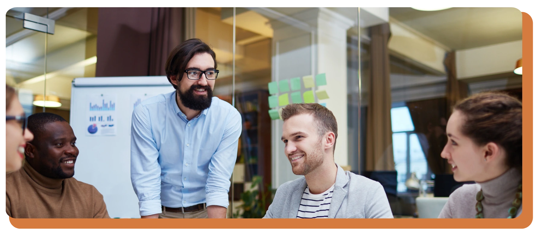 business meeting inside a meeting room