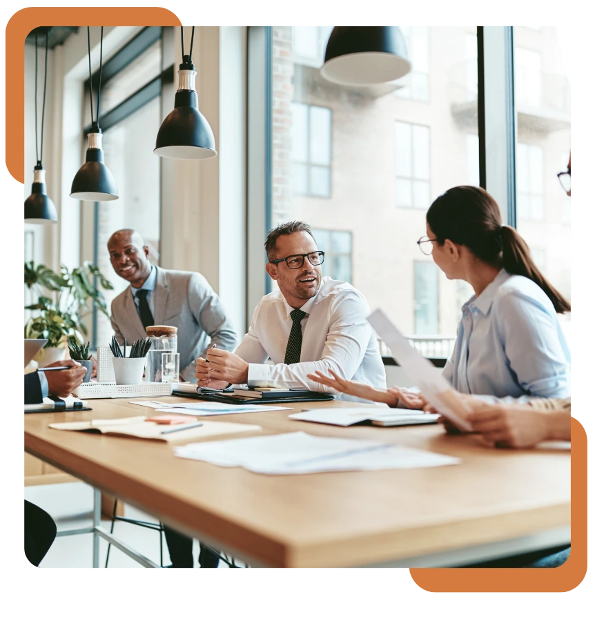 group meeting about trade finance