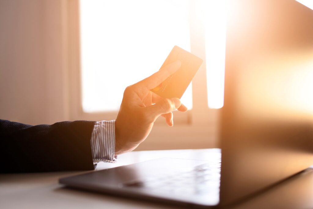 hands-businessman-using-laptop-card-internet